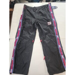 Y2K NFL Team New York Giants‎ Tailgate Nylon Track Pants Men XXL Zip Leg New